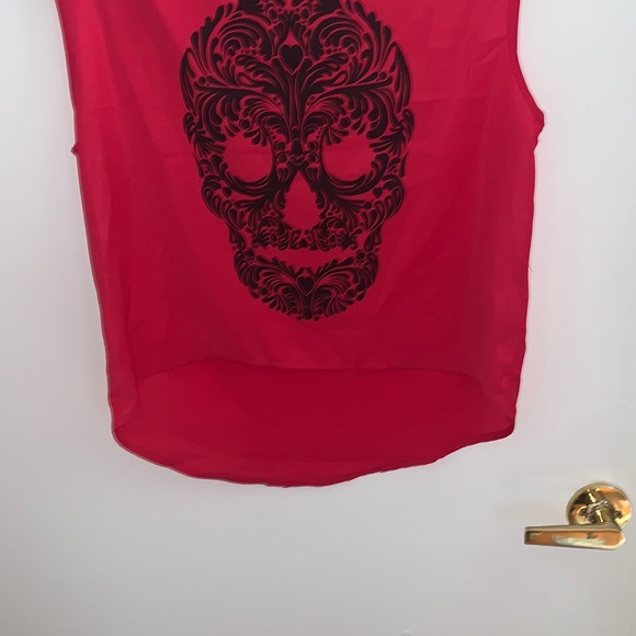 [M]👚NWOT - H&M skull high-low top - Picture 4 of 5